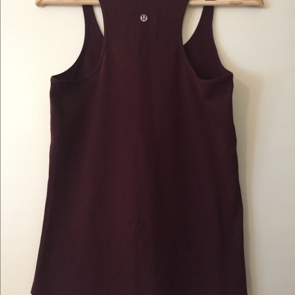 Lululemon Racerback Tank Top- Deep Maroon - Picture 4 of 4